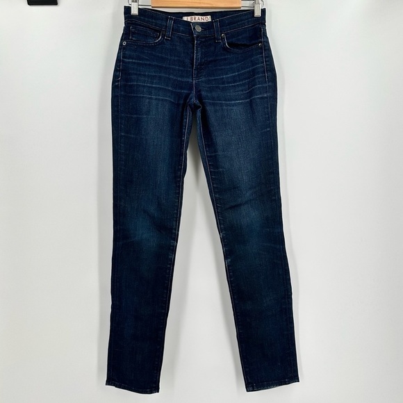 J Brand Skinny Leg Eclipse Dark Wash Like New Jeans Women’s Size 26 - Picture 1 of 12
